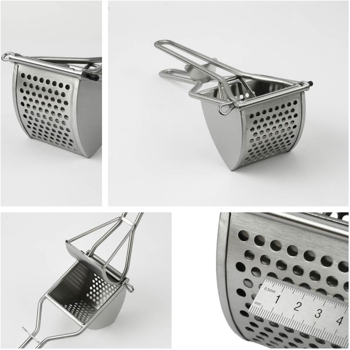 Картопляний товкачильник - Прес для шпецле - Професійний картопляний прес - Картопляний прес для картопляного пюре, фруктових соків, овочевого пюре, картопляної каші (картопляний прес з великим отвором)