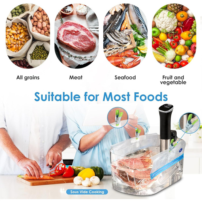 Набір з 15 вакуумних пакетів для продуктів з насосом 21,7 х 20,9/21,7 х 28/ 25,8 х 33,7 см Vachelper