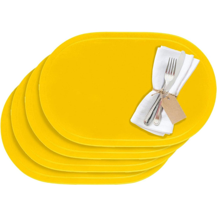 Килимки/килимки Westmark, 4 шт., 45,5 x 29 см, вініл, синій/ Saleen Edition Fun (жовтий)