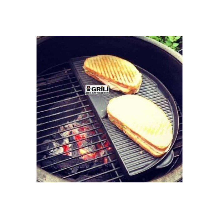 Дошка чавунна 23х46х1см для гриля L Big Green Egg 122988 (CIGHL/104090) Код: 003085