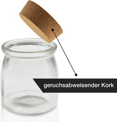 Набор баночек для специй HEYNNA / 12 баночек для специй 150 мл с пробковой крышкой, этикетки на меловой доске и меловая ручка/хранение специй с этикетками для специй/банками с пробкой