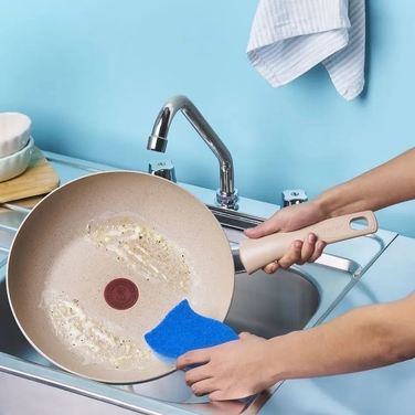 Сковорода ВОК Tefal Delight,28см, алюминий, бакелит, бежевый