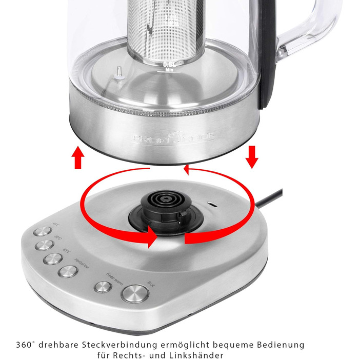 Електрочайник 1,5 л з керуванням по Wi-Fi 1167 G ProfiCook