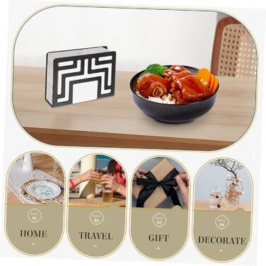 Современный металлический держатель для салфеток 12 х 8,5 см HOMSFOU