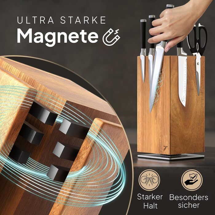 Блок для ножів, що обертається на 360 градусів Mahona