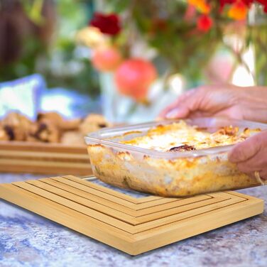 Бамбукова підставка під гаряче 2 шт TARUNMO