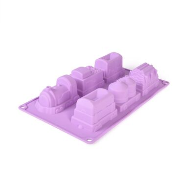 Форма для выпечки Fissman 6 кексов ПОЕЗД 30x17x5 см (6738)