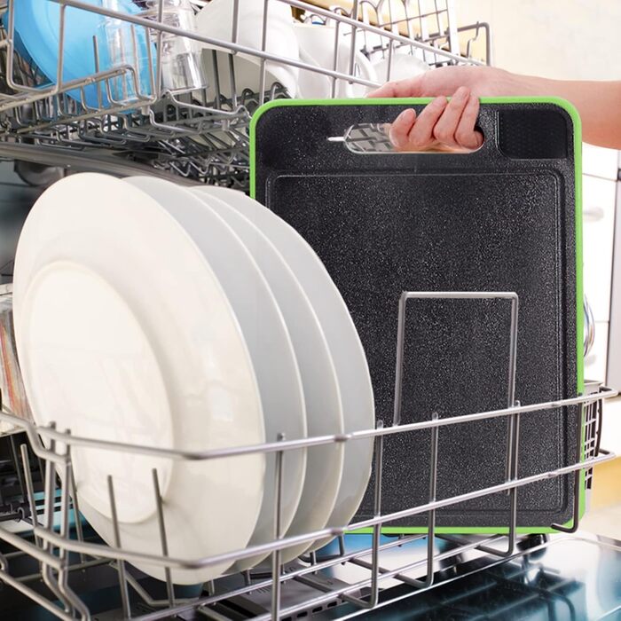 Разделочная доска с функцией размораживания Frost Away 36,5 х 25 см черный/зеленый HENGBIRD