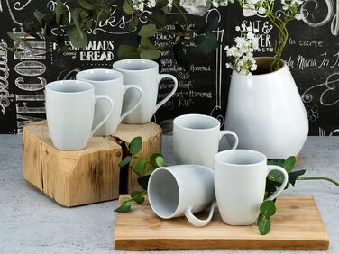 Набір кухлів 300 мл, 6 предметів, білий Square Creatable