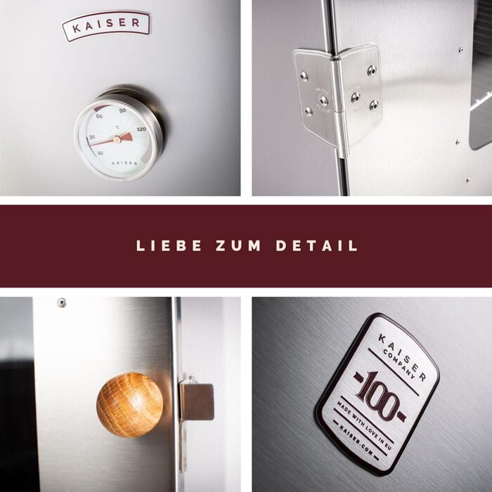 Високоякісна коптильня для копчення з нержавіючої сталі KAISER