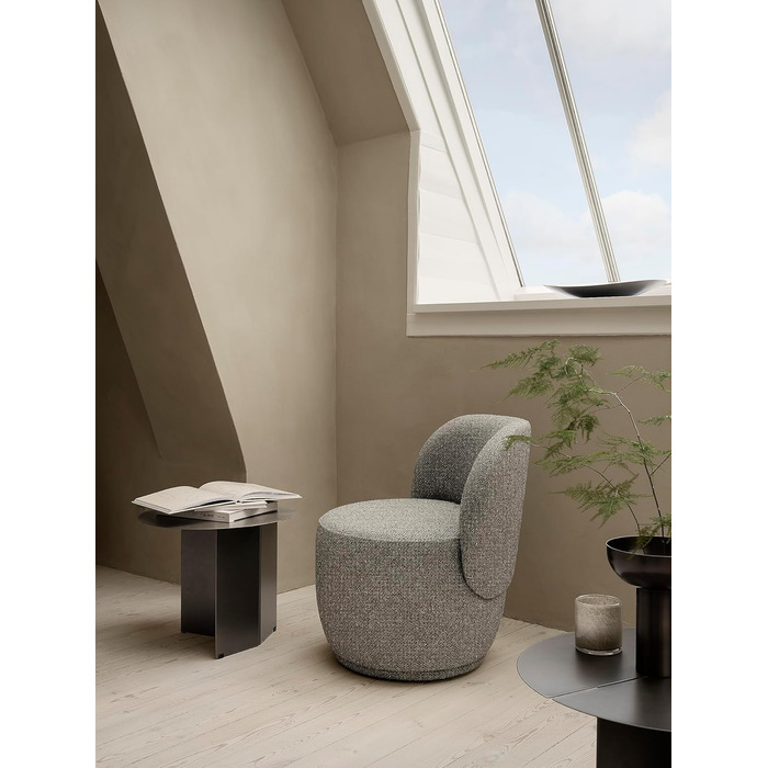 Свічник скляний, розмір M, 12 x 12 см сірий SAGA Blomus