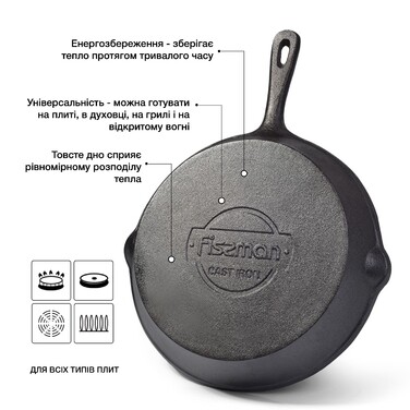 Пательня-гриль Fissman 24x5 см (4068)