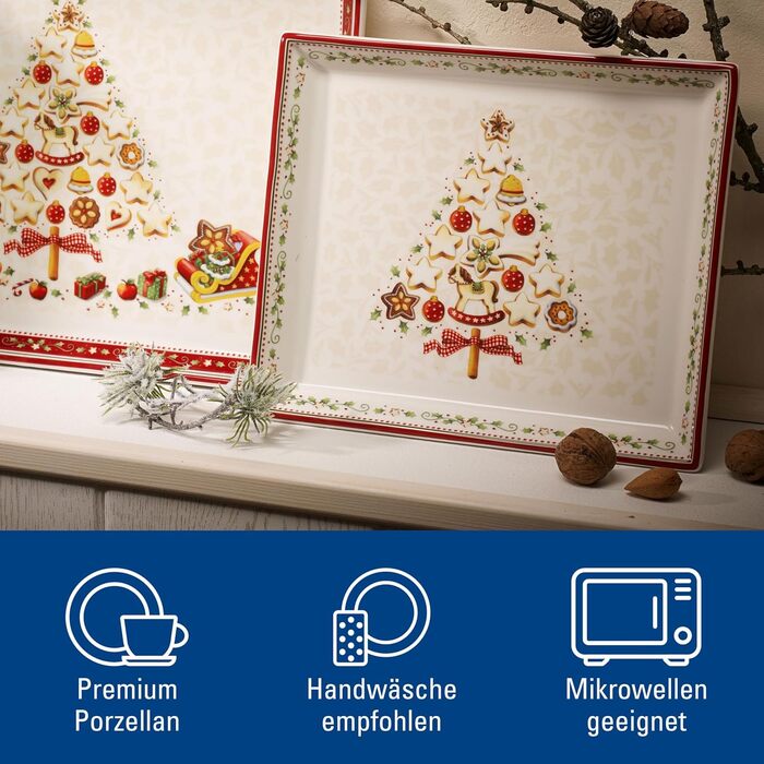 Блюдо сервировочное, маленькое 27 x 22 см Winter Bakery Delight Villeroy & Boch