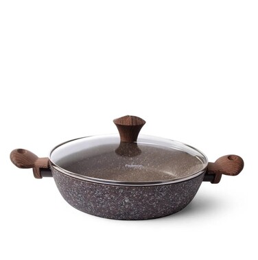 Сотейник Fissman MAGIC BROWN 26x6,5 см / 2,85 л зі скляною кришкою (4336)