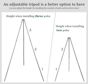 Титановый штатив для кемпингового костра Boundless Voyage