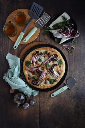 Ніж для піцци 20 x 7,5 см зелений Ecolution Fackelmann