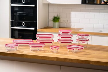 Набор контейнеров 3шт жаростойкое стекло прозрачный Tefal