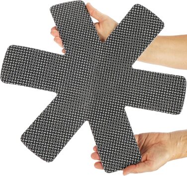 Набір з 6 фетрових підставок під гаряче 38 см, сірий Com-Four