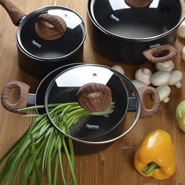 Набір посуду 6 предметів BLACK COSMIC Fissman