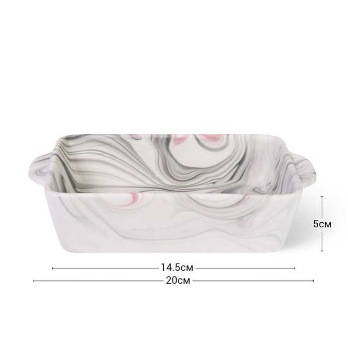 Форма для запікання прямокутна Fissman VALENCIA 20x14,5х5см / 1,0 л (6185)