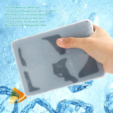 Форма для льоду 2 шт на 12 відділень чорний JOPHEK