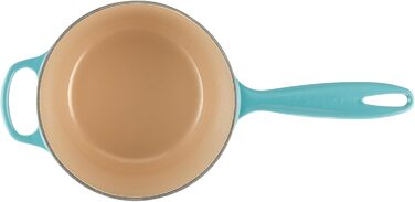 Чавунний сотейник 2 л з кришкою, бірюзовий Signature Le Creuset