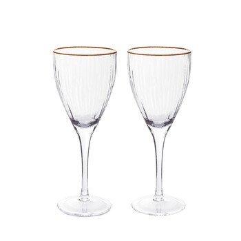 Набір з 2-х бокалів для червоного вина 420 мл скло Fissman