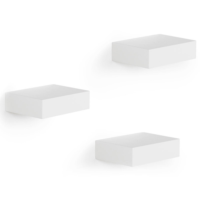 Полки настінні (3 шт) 10,5 х 7,8 х 3 см білі Showcase Umbra