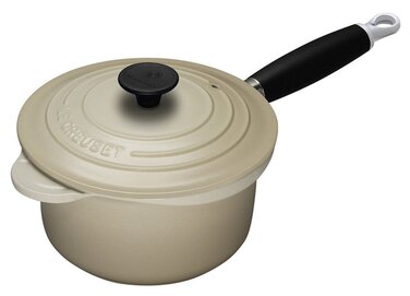 Ківш з кришкою 20 см, бежевий Le Creuset