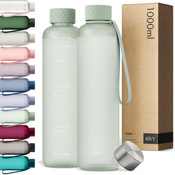 Пляшка для води 1 л тританова, світло-зелена KIVY