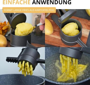 Прес для картоплі фрі, 41 см антрацит Westmark