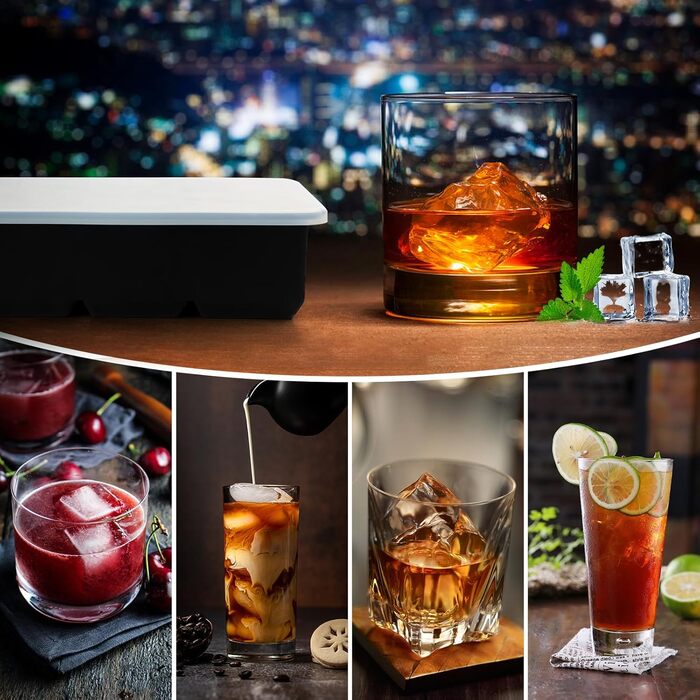 Форма для льоду 2 шт на 12 відділень чорний JOPHEK