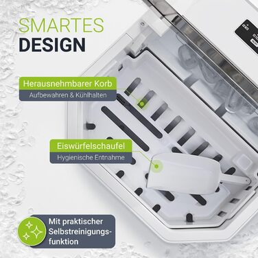 Льодогенератор 1,2 л 12 Вт Juskys