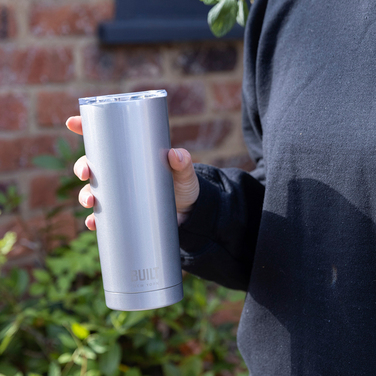 Термокухоль дорожній металевий Built Silver, з подвійними стінками, срібний, 500 мл