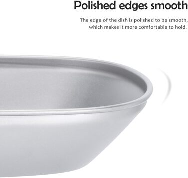 Титанова одношарова миска для кемпінгу iBasingo