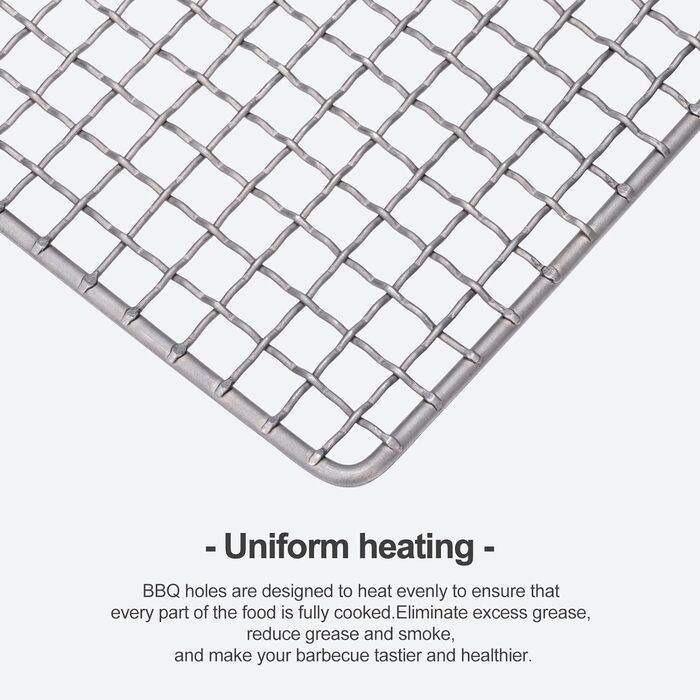 Безграничный Вояж Сверхлегкий Прочный Сверхмощный Титановый Древесный Уголь Барбекю Решетка Для Гриля На Открытом Воздухе Походы Кемпинг (Ti15108B)