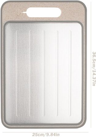 Дошка для розморожування та нарізання 36,5 х 25 см, білий/бежевий SMELEYOU