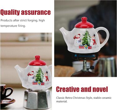 Різдвяний керамічний чайник 20 х 13 см Cabilock