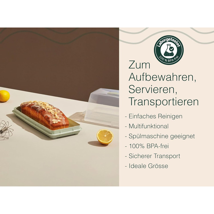 Коробка для транспортування торта з кришкою, капюшоном і ручкою. Коробка для зберігання, контейнер для торта, тарілка для торта, контейнер для торта, коробка для торта, тарілка для торта, начинка для торта, дзвіночок для торта - (білий, прямокутний)