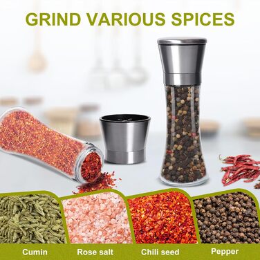 Набір з 2 млинів для солі та перцю 200 мл Gucass