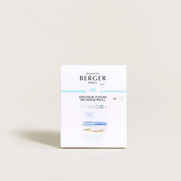Картридж для дифузора для автівки Maison Berger Paris з ароматом OCEAN BREEZE, 2 шт.