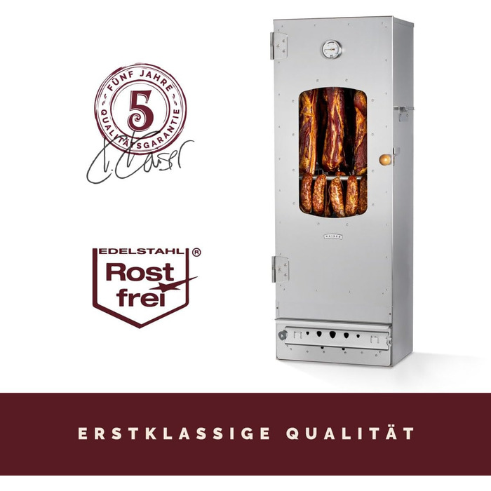 Високоякісна коптильня для копчення з нержавіючої сталі KAISER