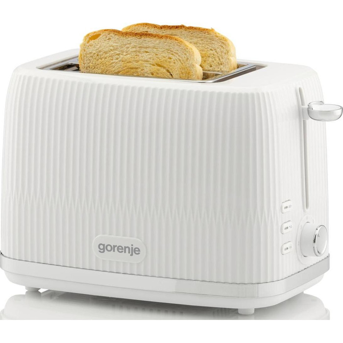 Gorenje Тостер, 850Вт, пластик/металл, белый