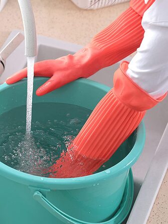 Рукавички для миття посуду 56 см Dirfuny