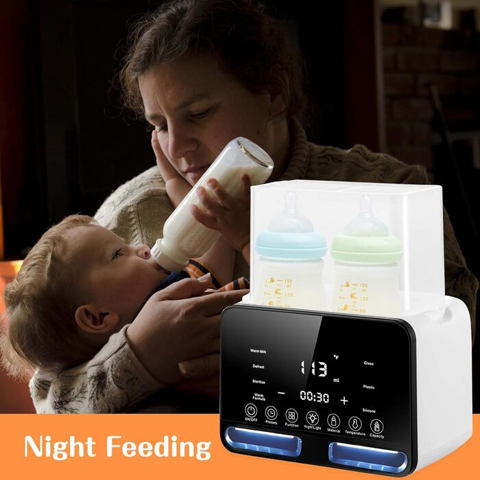 Підігрівач на 2  дитячих пляшечок 4 в 1 Carehabi