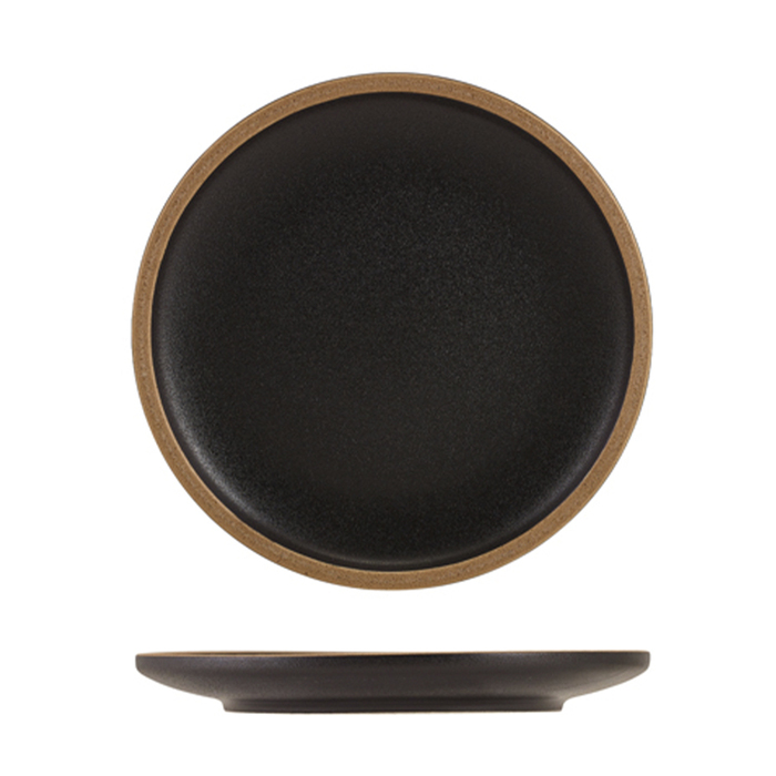 Тарілка 20 см, Kava Black Stoneware, GenWare