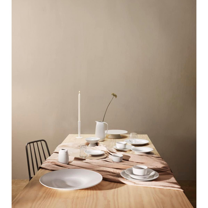 Тарелка овальная 27 см, белая Hammershøi Kähler