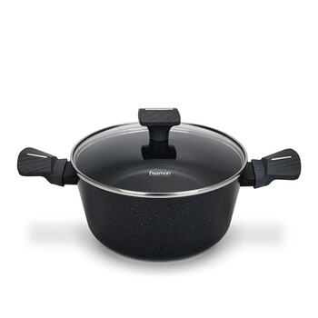 Кастрюля со стеклянной крышкой 24 см 4,43 л FERRO Fissman