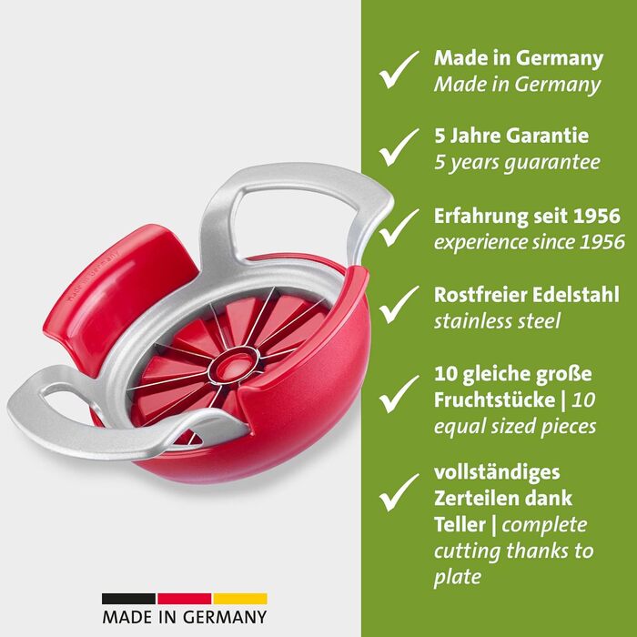 Дровокол для яблук і груш Westmark/Fruit Corer, ø 9 см, алюміній/нержавіюча сталь, срібло 51102260 (Divisorex Special)