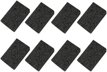 Набор губок для мытья посуды 8 шт 7 х 11 х 2 см черный Dawwoti